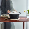 Emile Henry - Sublime 5.8Qt Slate & White Ceramic Casserole Dish - 91774760P