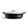 Emile Henry - Sublime 4.2Qt Slate & White Ceramic Braiser - 91774793P
