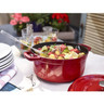 Staub - 3.8 L (4 QT) Cherry Red Round Cocotte
