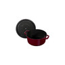 Staub - 3.8 L (4 QT) Bordeaux Round Cast Iron Cocotte - B-STOCK