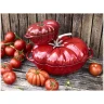 Staub - 2.8L (3 QT) Tomato Cast Iron Cherry Cocotte
