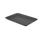 Genware - 12.5" x 8.6" x 0.75" Vintage Black Stainless Steel Tray (12 Per Case) - GWSST3121BKV