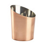 Genware - 15oz Copper Stainless Steel Angled Cone (24 Per Case) - GWSVCA10C
