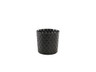 Genware - 12.75oz Vintage Black Stainless Steel Hammered Serving Cup (12 Per Case) - GWSVH8BKV