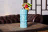 Genware - 14oz Blue Stoneware Tiki Mug (4 Per Case) - GWTKM400BL