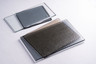 Steelite - 4"x 5" Shadows Grey & Clear Rectangle Glass Tray (6 Per Case) - 6590B930
