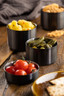 Steelite - 7oz Utopia Brushed Black Stainless Steel Ramekin (6 Per Case) - UF92111