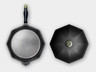 Finex - 12" Cast Iron Skillet With Lid - SL1210001