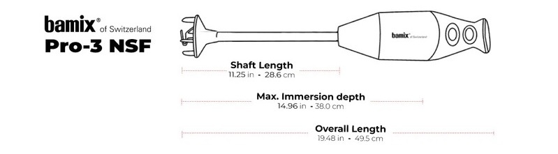Bamix Pro 3 Specifications