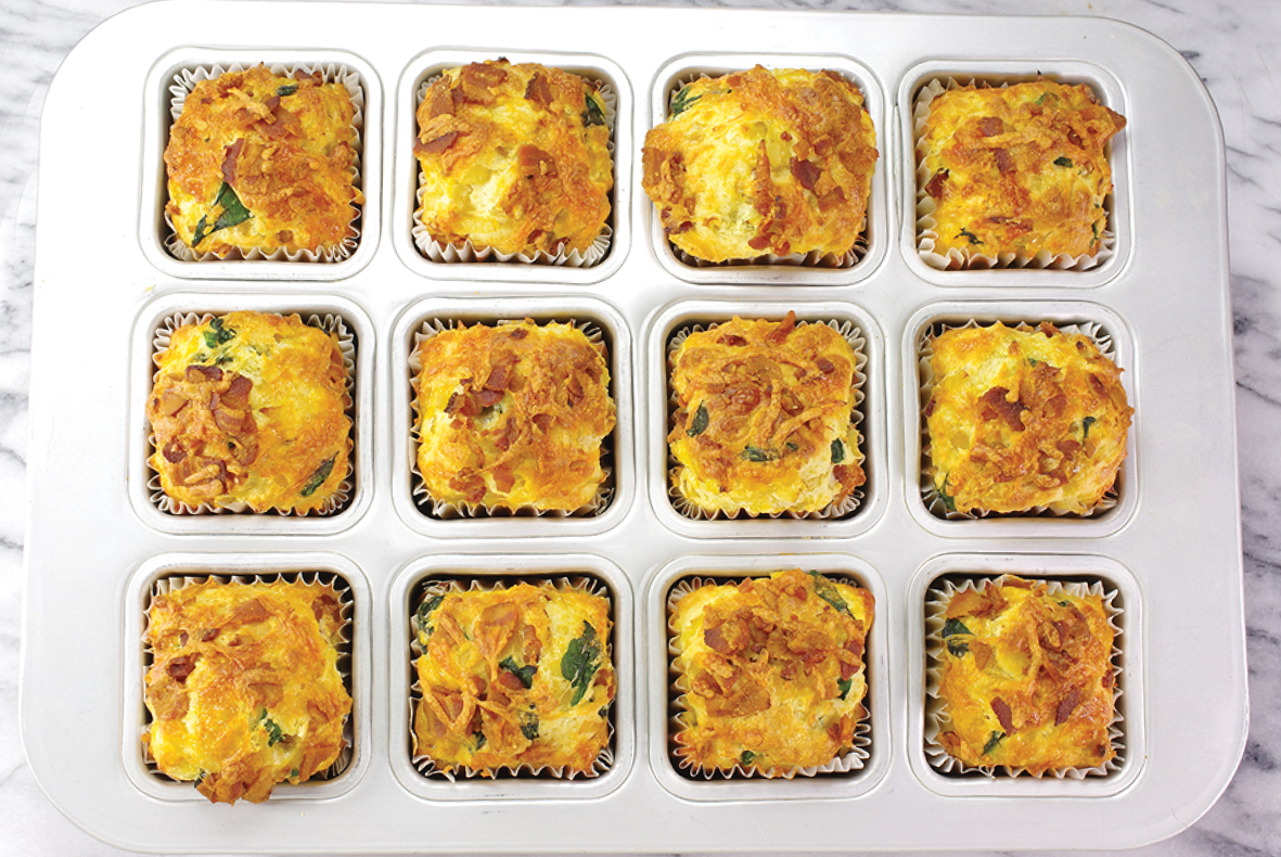 Savoury Spinach, Bacon, and Cheese Muffins Williams Food Equipment