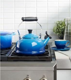 Oggi - Stainless Steel Whistling Tea Kettle, Blue