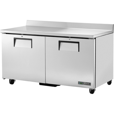 True - 44 Stainless Steel Worktop Freezer w/ 1 Door- TWT-44F-HC