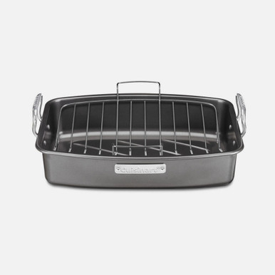 All-Clad HA1 Hard Anodized Roaster with Rack, 13 x 16