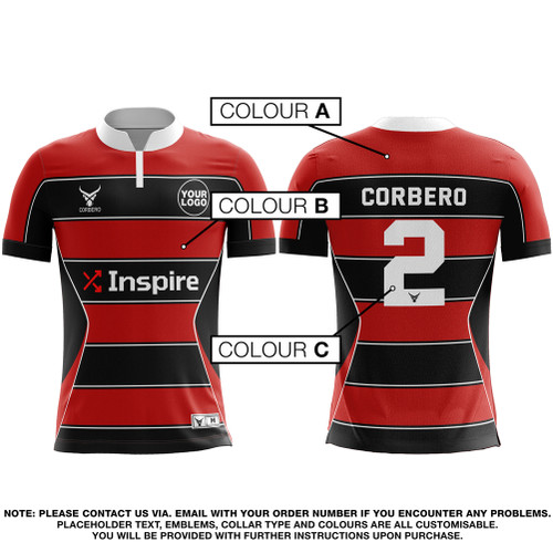 CORBERO Premium Rugby Shirts (Equinox)