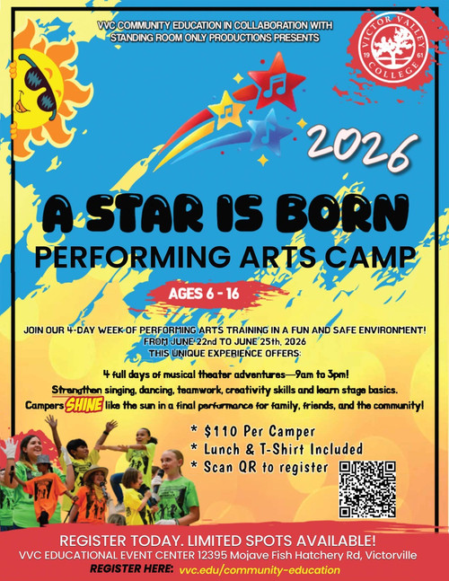 VVC Performing Arts Youth Camp A Star is Born