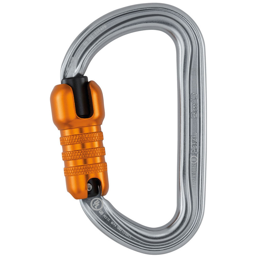 BM'D Aluminum D Shape Triact Carabiner