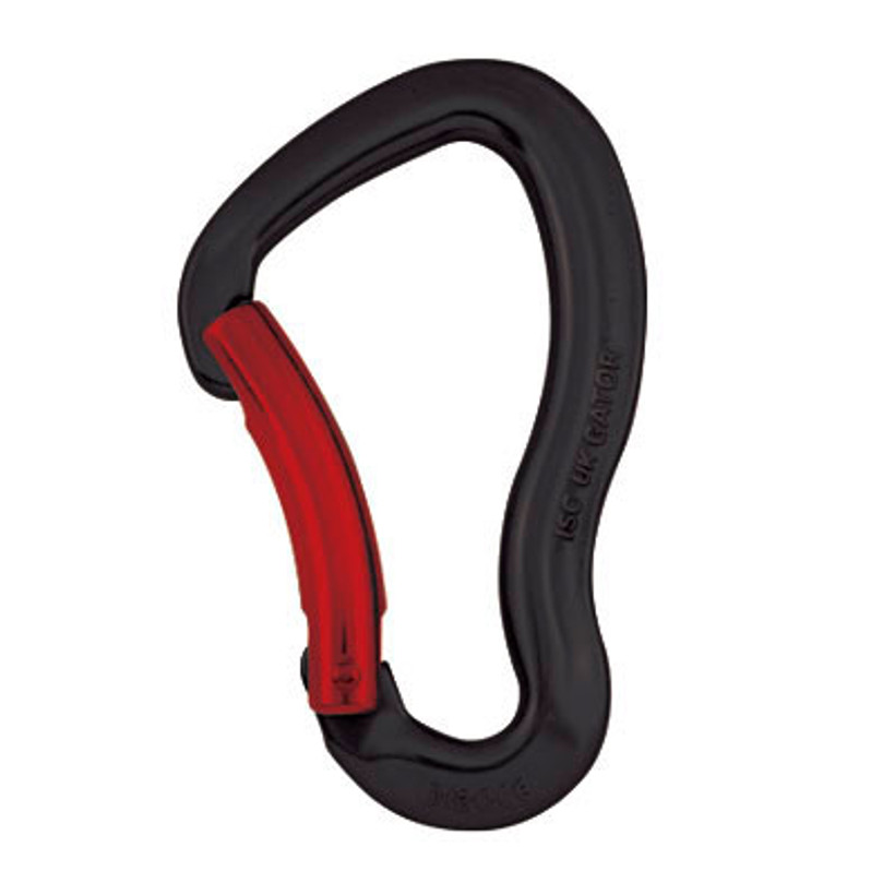 Active slide of ISC Bent Gate Utility Carabiner