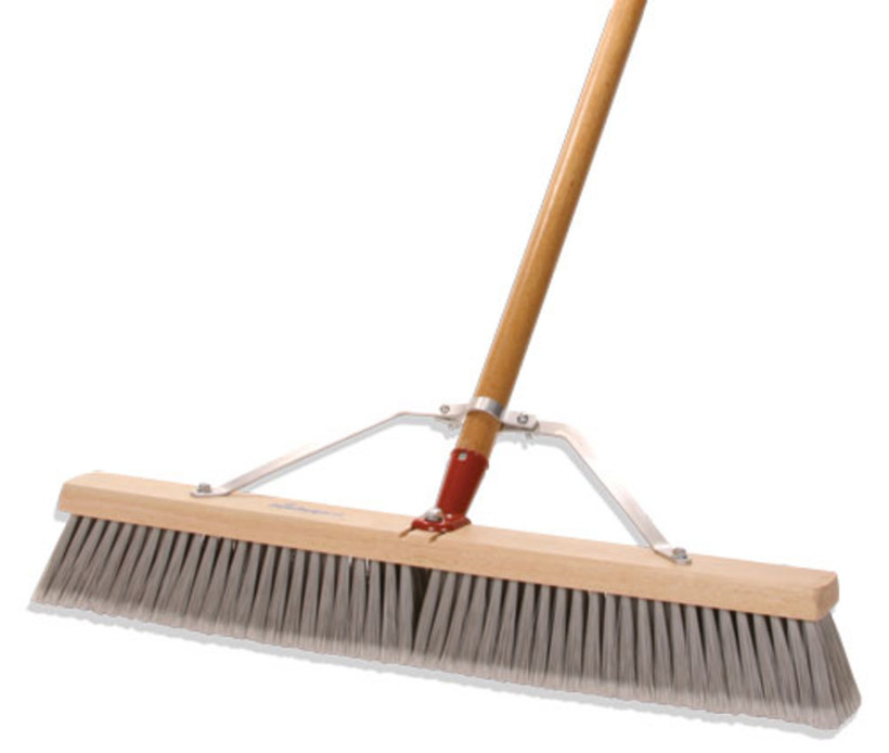 Magnolia Flagged-tip Silver Push Broom