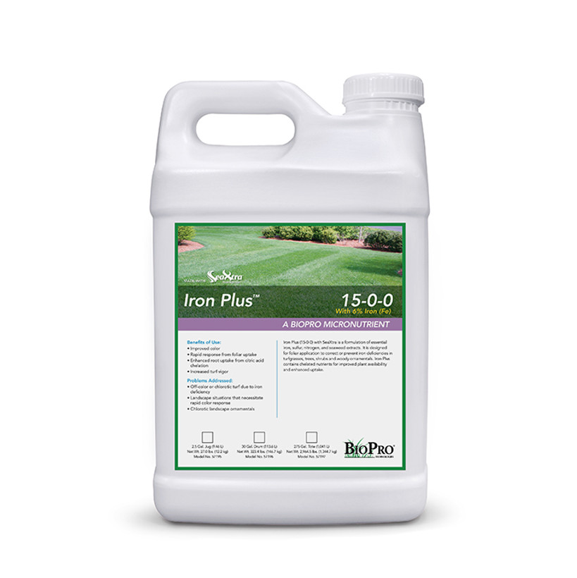 Active slide of Iron Plus (15-0-0-6) with SeaXtra - 2.5 Gallons