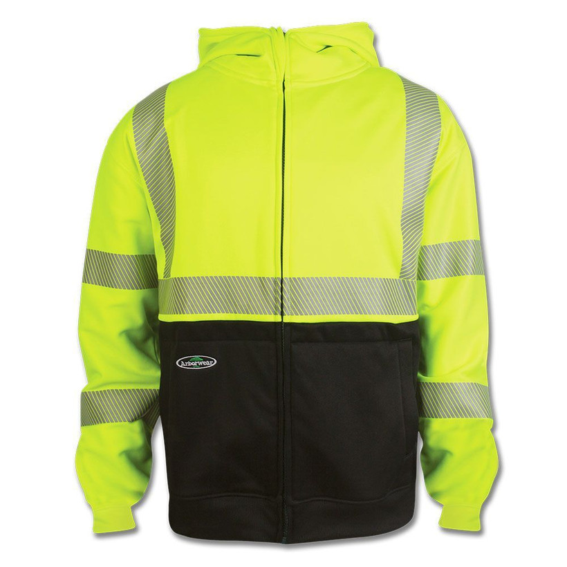 Arborwear Tech Double Thick HVSA Class 3 Hooded Full Zip Sweatshirt