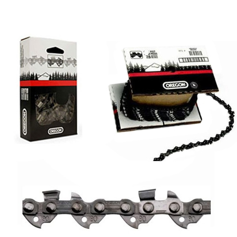 Oregon 3/8" Low Profile .043" Gauge Narrow Kerf Chainsaw Chain - 90PX AdvanceCut
