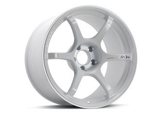 Advan RG-4 18x8.5 +44 5-100 Racing White Metallic & Ring Wheel - YA48H44DWMR