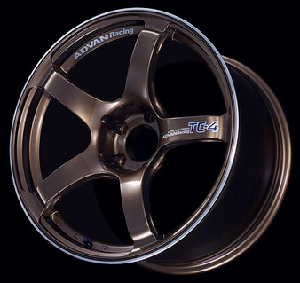 Advan TC4 15x5.0 +45 4-100 Umber Bronze Metallic & Ring Wheel - YAD5A45AUAR