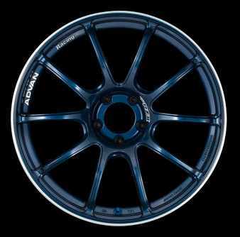 Advan RZII 17x7.0 +42 4-100 Racing Indigo Blue Wheel - YAZ7E42AE