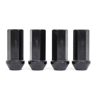 J's Racing Extended Lug Nuts (Pack of 4) - Black 12x1.50