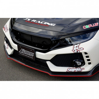 J's Racing Front Sports Grill (FRP) - Honda Civic Type R FK8 17-21