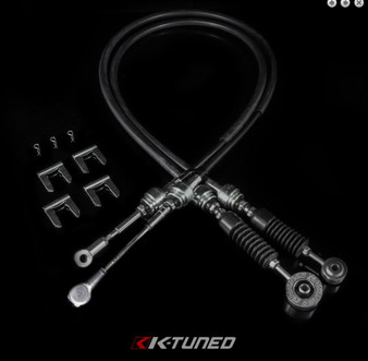 K-Tuned Shifter Cables - OEM Spec  w/Spherical Bushing - 9th Gen Si - 12 - 15 Civic