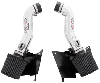 AEM 07 350z Polished Dual Inlet Cold Air Intakes w/ Heat Sheilds 21677P