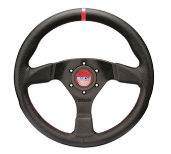 Sparco R383 Champion Black Steering Wheel 015R383PLUNRS
