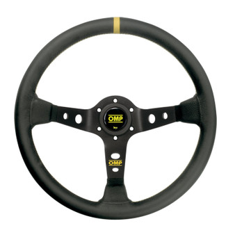 OMP Corsica Liscio Black/Yellow Steering Wheel (OMP-OD-1956-N)
