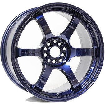 Gram Lights 57DR 17x9.0 +22 5x114.3 Dark Blue Chrome  MOQ 20WGIQ22ENC