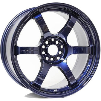 Gram Lights 57DR 17x9.0 +38 5x100 Dark Blue Chrome  MOQ 20WGIQ38DNC