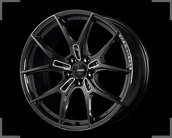 Gram Lights 57FXZ 19x9.5 +20 5x114.3 Super Dark Gunmetal & Machining Rim Edge DC WGFZ420EH8F