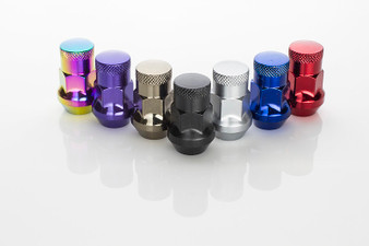 Wheel Mate Muteki SR35 Close End Lug Nuts w/ Lock Set - Purple 12x1.50 35mm