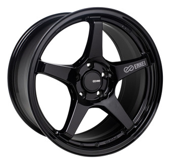 Enkei TS-5 17x9 5x100 45mm Offset 72.6mm Bore Gloss Black - 521-790-8045BK521-790-8045BK