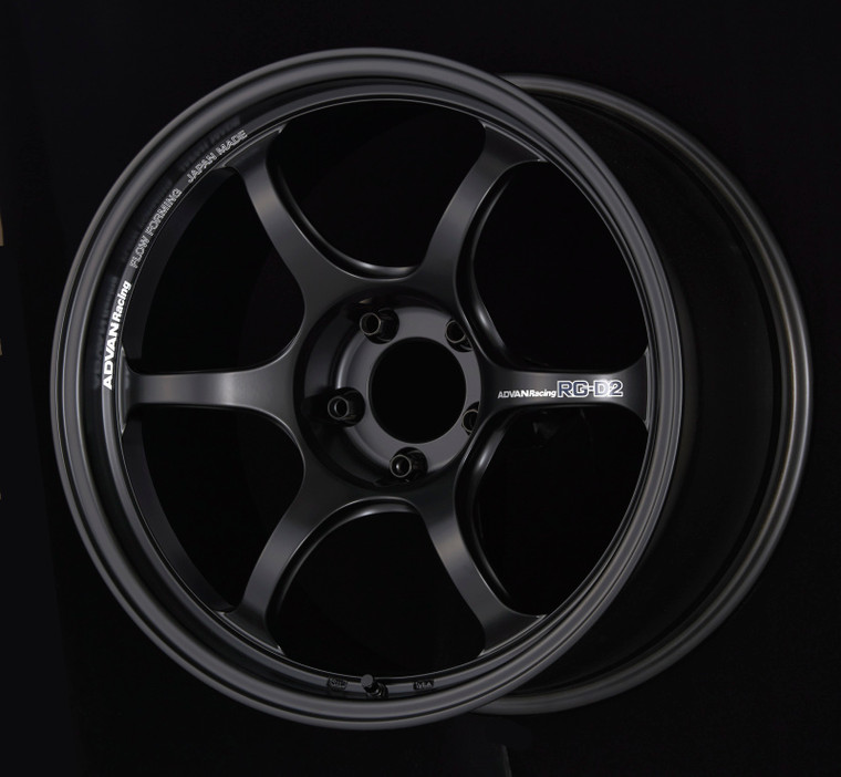 Advan RG-D2 18x8.5 +45 5-100 Semi Gloss Black Wheel - YAT8H45DSB