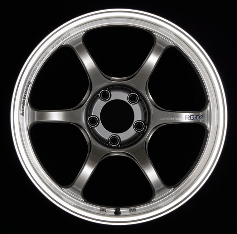 Advan RG-D2 18x10.0 +35 5-114.3 Machining & Racing Hyper Black Wheel - YAT8K35EHB