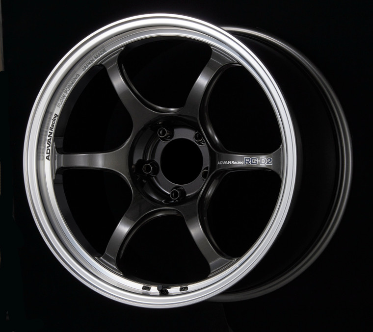 Advan RG-D2 18x10.5 +15 5-114.3 Machining & Black Gunmetallic Wheel - YAT8L15EMBG