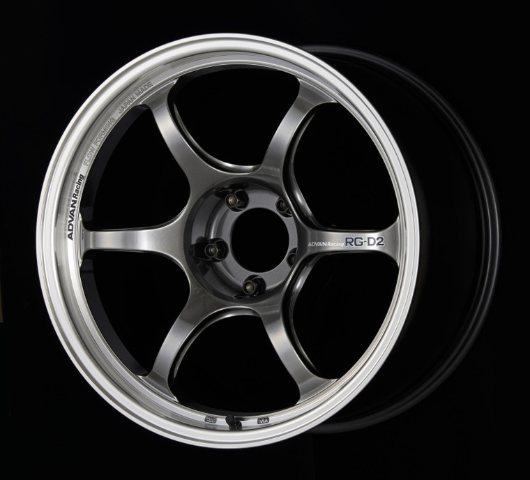 Advan RG-D2 18x10.5 +24 5-114.3 Machining & Racing Hyper Black Wheel - YAT8L24EHB