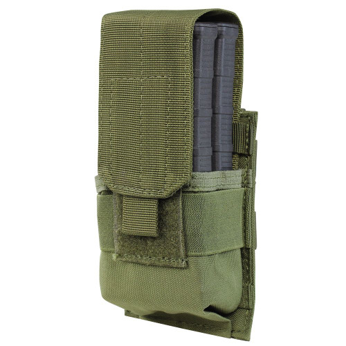 SINGLE M14 MAG POUCH - GEN II
M14 mag compatible
Adjustable hook & loop flap
MOLLE compatible
Imported
Overall size: 6"H x 3.5"W x 2.25"D
Mag Capacity:
Two M14 mags
