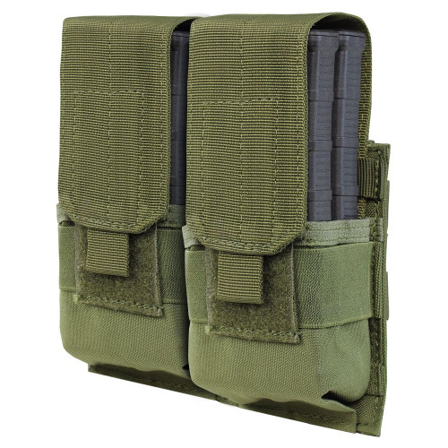DOUBLE M14 MAG POUCH - GEN II
M14 mag compatible
Adjustable hook & loop flap
MOLLE compatible
Imported
Overall size: 6"H x 7"W x 2.25"D
Mag Capacity:
Four M14 mags