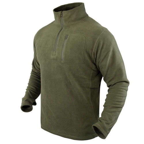 QUARTER ZIP PULLOVER
Flat seam construction
Vertical chest pocket with zipper to secure essentials
Quarter zip neck for ventilation control
2 1/4" H collar with wind flap to stop draft and protect chin from zipper abrasion
Sleeve with thumb hole
Abrasion-reinforced elbow
Sizes:
Slim Fit, Small - XXLarge