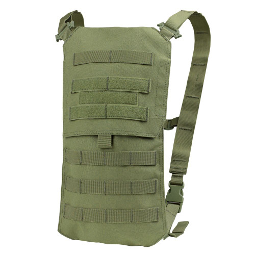 OASIS HYDRATION CARRIER (WITH BLADDER)
MOLLE Webbing for Modular Attachments
Loop webbing
Lined with thermal reflective material
Detachable shoulder strap with sternum strap
Comes with Two 6" and Two 4" Mod Straps
Compatible with the Condor 3L Torrent Hydration Bladder (221219)
Bladder Included
Volume: 3038 Cu In // 55L
Overall Dimension: 15.5"H x 8.5"W x 1"D
Hydration Compatible up o 3L // 15.5" Bladder