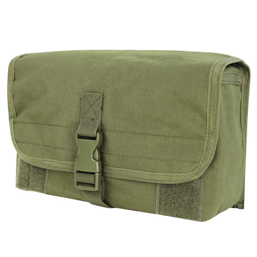 GAS MASK POUCH
Flap with buckle closure
MOLLE compatible
Imported
Overall dimensions: 10.5"H x 6.75"W x 4"D