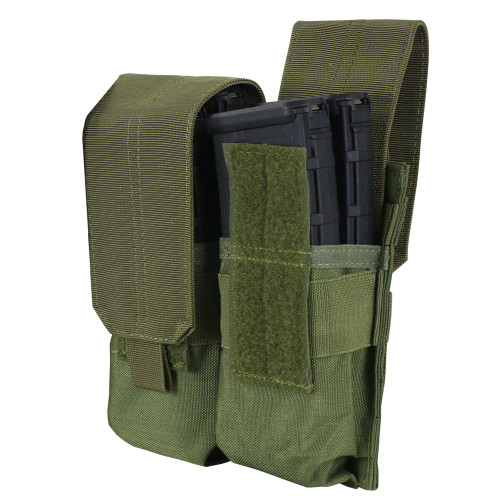 DOUBLE M4 MAG POUCH
Adjustable hook & loop flap
AR/M4 Mag compatible
MOLLE compatible
Imported
Overall dimension: 7.25"H x 7"W x 2"D
Mag Capacity: Up to four AR/M4 mags