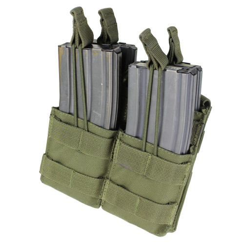 DOUBLE STACKER M4 MAG POUCH
AR/M4 mag compatible
MOLLE compatible
Imported
Overall dimension: 5.75"H x 6"W x 2"D
Mag Capacity:
Four AR/M4 mags
